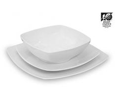 Karolina Zaklady Porcelany Stolowej 505593 Piatto Piano Quadro 29 Kana BCO Maxim, Mix