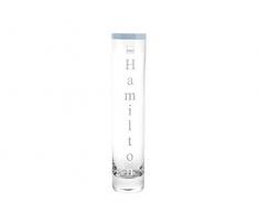 H&H Vaso Vetro Uniflor ´Hamilton´ Cm28 Arredo E Decorazioni Casa, 28 cm