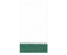 Caspari - Tovaglioli Guest Linen Border, in tessuto, 16 x 20 x 0,02 cm, confezione da 15