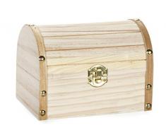 Darice Cassettiera in legno, con chiusura a cerniera, 6,1 cm x 10 cm x 4,3 cm, in altri, multicolore