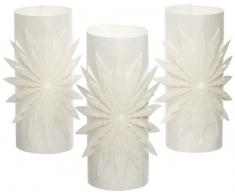 Luminaria 8527500 Brillante Decorativa Stella 3D - Set di 3, Lanterna, Carta, 20 x 30 x 20 cm, Bianco