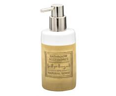 RIDDER Native - Dispenser per Sapone in Ceramica, Colore: Beige 6,9 x 6,9 x 17,1 cm