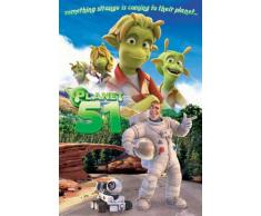 1art1 Empire 317124 Planet 51 - Cast - Poster cinematografico Stampa Poster - 61 x 91,5 cm