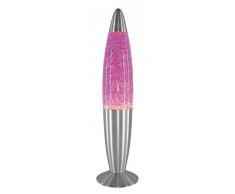 RABALUX 4113, lampada a stelo effetto glitter, vetro, Vetro Metallo, rosa, Piccolo, E14 15watts