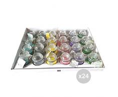 Star Set 24 Candela Vetro 40476 Mini Confezione Mista con Coperchio fragranza per Ambienti, Multicolore, Unica