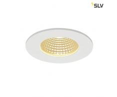 SLV LED faretto da incasso luce patta-I, circa, 12 W, Lampadina, 38 Grad, 3000 K, IP65, con driver, bianco 114421
