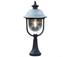 Konstsmide 7241-000 Parma Lampada da giardino, BxPxH 24x24x52 cm, 1 x 75 W, IP43, in acciaio INOX