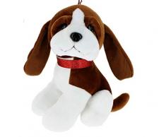 Bimar - Peluche Cane Sabueso Occhi di Vetro, 28 cm, Multicolore