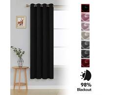 Deconovo Tenda Oscurante, Nero, 1Â x W66Â x L72