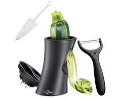 KÃ¼chenprofi - Set di affettaverdure a Spirale, in plastica, 8,5 x 11 x 14,5 cm, Colore: Nero