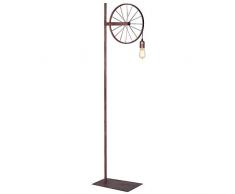 Homemania HOMAX_4317 Lampada da Terra Pavper Interni, Pavimento, Rame in Metallo, 30 x 42 x 165 cm