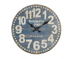 Dcasa Paris - Orologio da Parete da Camino, Decorazione per la casa, Unisex, per Adulti, Multicolore (Multicolore), Unico