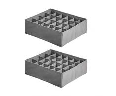 AmazonBasics - Organizer per cassettiera, per calzini e biancheria intima, confezione da 2