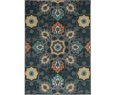 benuta Summer - Tappeto Moderno, 100 x 150 cm, Colore: Blu