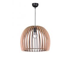 Reality Wood Lampada a Sospensione, Cupola Listelli, Diametro 50 cm E27, Legno