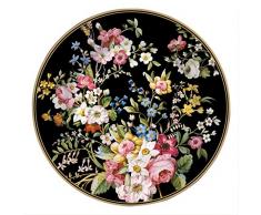 EASY LIFE Set 6 Piatti Dessert in Porcellana Sfuso Ã19 cm Black