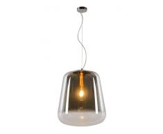Lucide glorio di lampade a sospensione di Å 45Â cm di fumo colore grigio, vetro, E27, 60Â W, Smoke Grey, 45Â x 45Â x 180Â cm