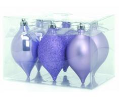 Festive Productions - Palline per Albero di Natale a Forma di Limone, Confezione da 6, Colore: Lilla