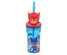 Pj Masks ST-01966 Bicchiere Figurina, Multicolore