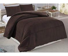 ForenTex - Trapunta per Letto in Pile di Pile 250x260cm Marrone