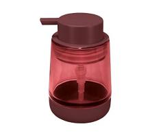 Kleine Wolke Belly Accessoires - Dispenser per Sapone, in Vetro e Silicone, Colore: Castagna