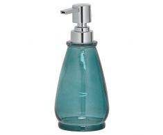 Sealskin Vetro Dispenser per Sapone Liquido, Vetro, Ciano, 8 x 18,5 x 8 cm