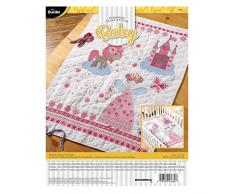 Bucilla Fairytale Princess Culla Copertura Stampato Punto Croce, Multicolore, 6.35Â x 25.4Â x 35.56Â cm