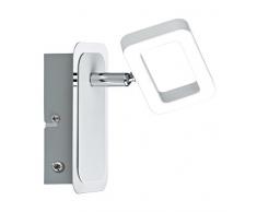 Paulmann 66638 Plafoniera Lampada Soffitto Led Lampada Faretto da Soffitto, Spotlight Frame 1 x W Bianco Opaco/Cromo 230Â V Metallo