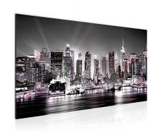 Quadro New York City 100 x 40 cm - XXL Immagini Murale Stampa su Tela Decorazione da Parete Pronte per lapplicazione - 605512b