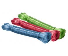 Wenko - Corda stendibiancheria, Colori Assortiti, Plastica, Multicolore, 20 m