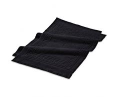 Superior - Set di tappetini per Il Bagno in Cotone Egiziano, 2 Pezzi, Nero