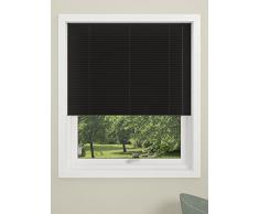 Debel - Tenda Oscurante Oslo, 100% Poliestere, 100Â x 130Â cm, Colore: Nero, Black, 80 x 130 cm