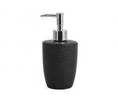 H&H Metropolitan Dosasapone in Stoneware Nero cm 8,5x17,5 h, s