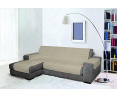 TRENDY Copridivano con Penisola, Tortora, 240 cm