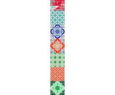 Plage 6 Piastrelle adesive Laminate AZULEJOS Multico, Multicolore, 15x15cm