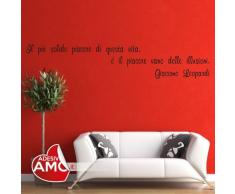 Adesiviamo Wall0000497 B L Adesivo da Parete, PVC, Bianco, 180 x 42 cm