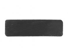 H&H Ardesia Set 6 Piatti Rettangolari, Nero, 25x7x0.5 cm