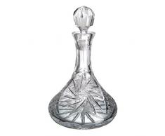 Vetro di Bohemia Stella Bottiglia di liquore a Nave, Vetro, 23Â x 23Â x 20Â cm