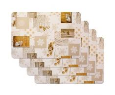 Tovagliette stampate Snow white, Tovagliette da Tavola, tovaglietta, Tovaglietta per sala da pranzo, a prova di cibo, 4 pezzi, 30 x 450 cm, Venilia 59067