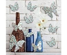 Wallflexi Adesivi murali Farfalle Fiore murale CafÃ© Hotel Ristorante Ufficio casa Decorazione