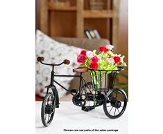 Stylla LondraÂ® Contemporaneo Ciclista Metal Wine Bottle Holder Kitchen Tavolo Ornamento Ciclo Gift Supporto per i Fiori e Vaso Tavolo DÃ©cor