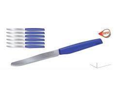 Pedrini IT Coltelli da Tavola, Acciaio, Blu, 28x9x2 cm