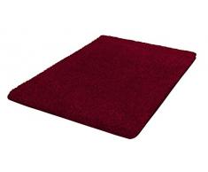Kleine Wolke Tappeto da Bagno 4071468225 Seattle, Poliestere, 70 x 120 x 3 cm, Colore: Rosso Granata