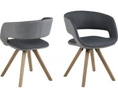 AC Design Furniture Grace 69593 - Sedia per Sala da Pranzo, ca. 53/43/75 cm