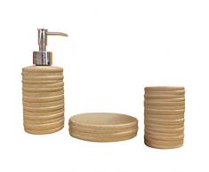 PRATIKO LIFE Accessori Bagno, Tortora, Taglia Unica