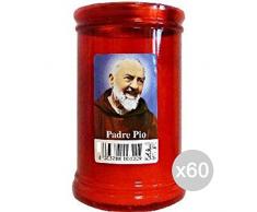 Set 60 Lumini U Ceri T20 Rossi Cm. 8 P/Pio 100 Profumazione E Decorazione Della Casa