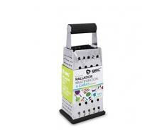 Garsac GS2297 Grattugia multifunzione 4 facce, acciaio inox