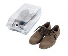 Wenko 50933100 - Scarpiera L, Polipropilene, 21 x 13 x 36 cm, Trasparente