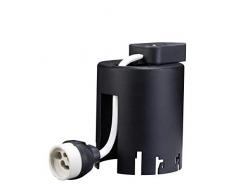 Paulmann 236 Vaso da Incasso Per Premium Line 51 mm 230 V Gu10 Nero Montaggio a Soffitto Max. 35 W diametro di Incasso: 68 mm ProfonditÃ di Montaggio: 114 mm Lampada da Incasso, Metallo