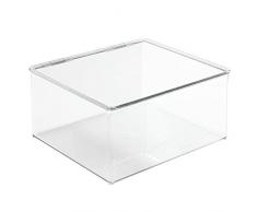 InterDesign 77330EU Scatola Organizzatore Armadio Impilabile con Coperchio Incernierato, Grande, 32.5x36.75x12.75 cm